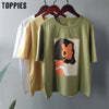 Character t-shirts fashion girls tops short sleeve printing t-shirts korean women - Vimost Shop