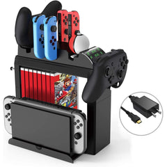 Charging Dock for Nintendo switch Pro Controller/Joy-Con Multi functional Storage Station Stand Kit for NS Switch Console