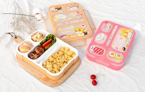 Child Lunch Box High Capacity Tableware Food Container Travel Hiking Camping Office School Leakproof Portable Bento Box 1000ML - Vimost Shop