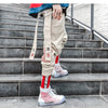 Chinese Letter Embroidery Ribbons Casual Pants Men Trouser Autumn Winter Harajuku Harem Joggers Sweatpants - Vimost Shop