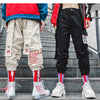 Chinese Letter Embroidery Ribbons Casual Pants Men Trouser Autumn Winter Harajuku Harem Joggers Sweatpants - Vimost Shop