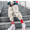 Chinese Letter Embroidery Ribbons Casual Pants Men Trouser Autumn Winter Harajuku Harem Joggers Sweatpants - Vimost Shop