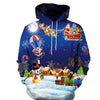 Christmas 3D Sweater hooded sweater Warm Sweater - Vimost Shop