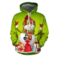 Christmas 3D Sweater hooded sweater Warm Sweater - Vimost Shop