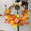 Christmas Halloween Artificial Wreath Party Home Decoration Supplies Gift Autumn Harvest Door Garland Thanksgiving - Vimost Shop