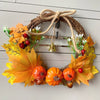 Christmas Halloween Artificial Wreath Party Home Decoration Supplies Gift Autumn Harvest Door Garland Thanksgiving - Vimost Shop