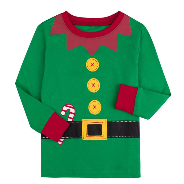 Christmas Pajamas Set kids Boys Xmas Elf Sleepwear Toddler Santa Claus Nightwear Children Winter Long Sleeve Homewear - Vimost Shop