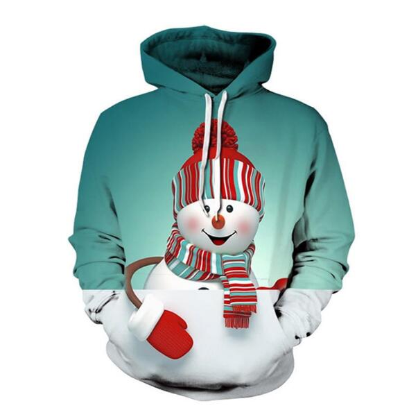 CHRISTMAS Snowman 3D Print Hoodies - Vimost Shop