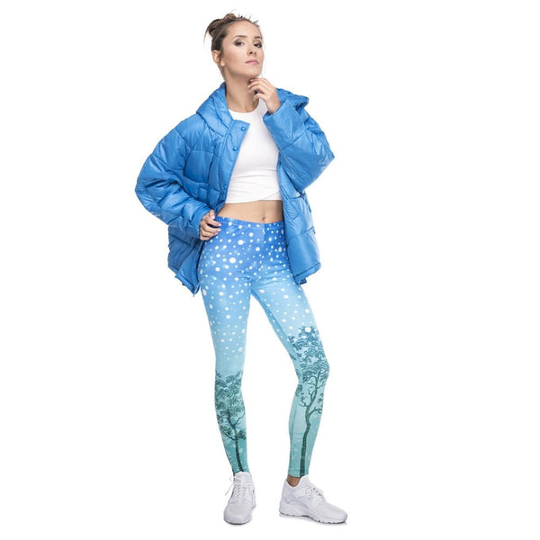 Christmas Style Women Legging Aurora Winter Printing Fitness Leggings Fashion Cozy High Waist Woman Pants - Vimost Shop