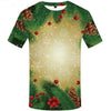 Christmas Tree Xmas Man Leaf 3D Print T Shirt - Vimost Shop