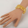 Citrine Stretch Cuff 5 Layer Braided Chunky Chakra Bracelet Handmade bridal Jewelry gift for Women Mom Girls - Vimost Shop