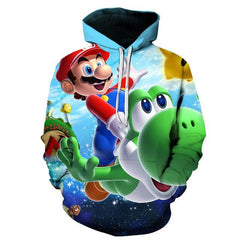 Classic Cartoon Mario Bros 3D Print Jacket Men/Women Casual Streetwear Hoodie Man Cute Clothes Sweat Pour Homme Harajuku - Vimost Shop