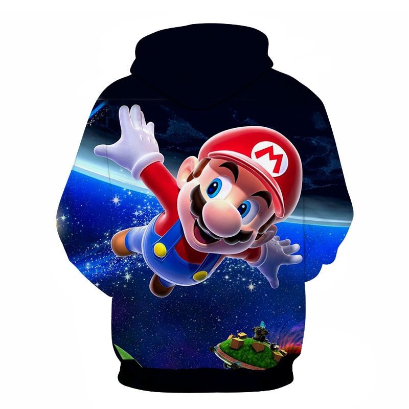 Classic Cartoon Mario Bros 3D Print Jacket Men/Women Casual Streetwear Hoodie Man Cute Clothes Sweat Pour Homme Harajuku - Vimost Shop