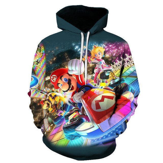Classic Cartoon Mario Bros 3D Print Jacket Men/Women Casual Streetwear Hoodie Man Cute Clothes Sweat Pour Homme Harajuku - Vimost Shop