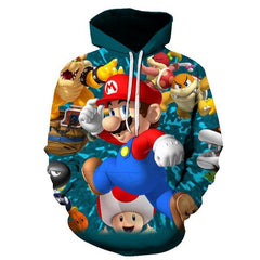 Classic Cartoon Mario Bros 3D Print Jacket Men/Women Casual Streetwear Hoodie Man Cute Clothes Sweat Pour Homme Harajuku - Vimost Shop