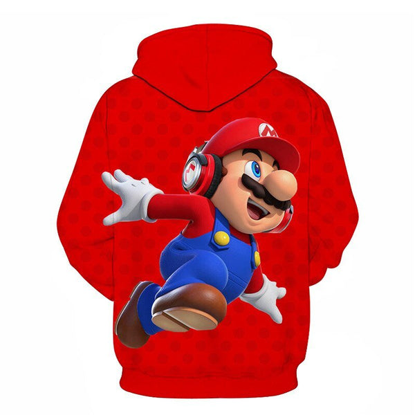 Classic Cartoon Mario Bros 3D Print Jacket Men/Women Casual Streetwear Hoodie Man Cute Clothes Sweat Pour Homme Harajuku - Vimost Shop