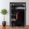 Closet Storage Organizer Wardrobe Clothes Rack with Shelves Black 64" Portable [US-W] - Vimost Shop