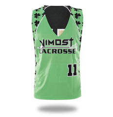 Clover Black Green Design Lacrosse Reversible Pinnes and Shorts