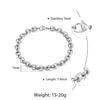 Coffee Beans Link Chain Bracelet Stainless Steel Gold Silver Color for Men Women Simple Bracelet Jewelry Gift 7/9/11mm - Vimost Shop