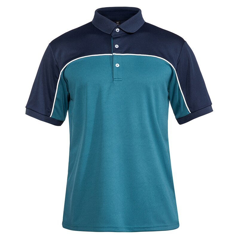 Color Block T-Shirts Mens Short Sleeve Polo Shirts Fashion Casual Golf Polos Business Tee Shirts Button Down Polo Shirt - Vimost Shop