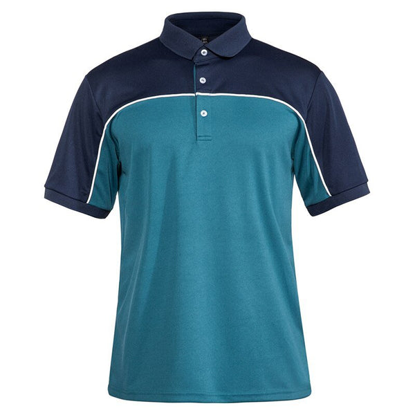 Color Block T-Shirts Mens Short Sleeve Polo Shirts Fashion Casual Golf Polos Business Tee Shirts Button Down Polo Shirt - Vimost Shop