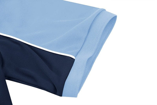Color Block T-Shirts Mens Short Sleeve Polo Shirts Fashion Casual Golf Polos Business Tee Shirts Button Down Polo Shirt - Vimost Shop