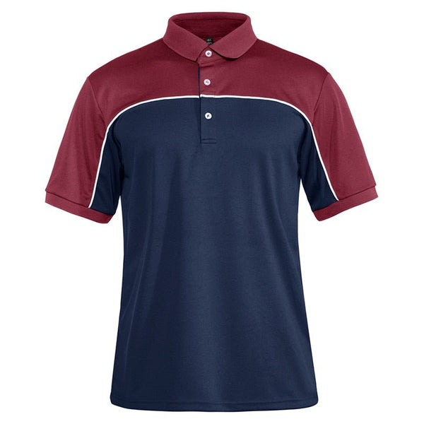Color Block T-Shirts Mens Short Sleeve Polo Shirts Fashion Casual Golf Polos Business Tee Shirts Button Down Polo Shirt - Vimost Shop