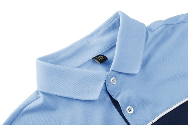 Color Block T-Shirts Mens Short Sleeve Polo Shirts Fashion Casual Golf Polos Business Tee Shirts Button Down Polo Shirt - Vimost Shop