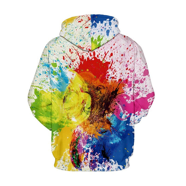 Color Oil Painting 3D Print Punk Long Sleeve Sweatshirts - Vimost Shop