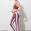 Color Patchwork Women 2 Piece Yoga Suit Sports Bra Top Ruched Lift Hip Fitness Pants Gym Workout Leggings Joggings Sportswear - Vimost Shop
