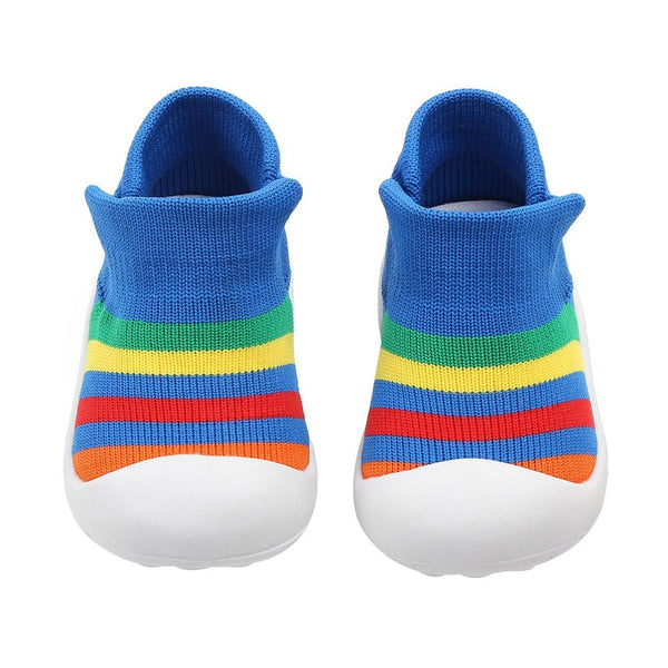 Colorful Baby Shoes First Shoes Baby Toddler First Walker Baby Girl Boy Kids Soft Rubber Sole Anti-Slip Baby Knitted Shoes D30 - Vimost Shop