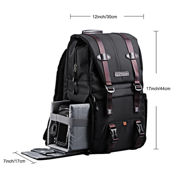 Concept Waterproof Photography Bag Professional Camera Backpack Large Capacity for DSLR Cameras 15.6in Laptop Tripod Lenses - Vimost Shop