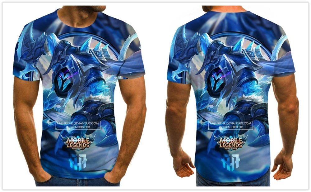 Cool anime men's T-shirt summer fashion top 3D round neck short sleeve Naruto casual shirt T-shirt - Vimost Shop