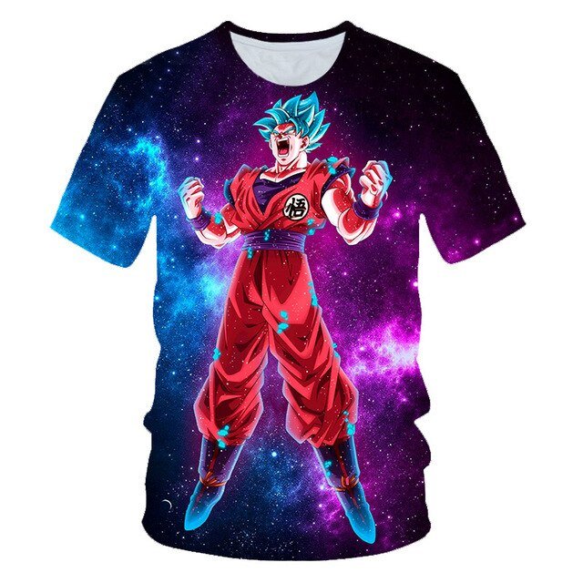 Cool Goku Dragon Ball Z 3d T Shirt Summer Hipster Short Sleeve Tee Tops Men/Women Anime DBZ Harajuk T-Shirts Homme Boys T shirt - Vimost Shop