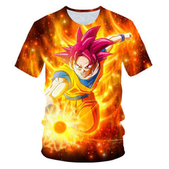 Cool Goku Dragon Ball Z 3d T Shirt Summer Hipster Short Sleeve Tee Tops Men/Women Anime DBZ Harajuk T-Shirts Homme Boys T shirt - Vimost Shop