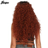 Copper Red Burgundy Black Synthetic Lace Front Wig with Baby Hair Long Afro kinky Curly Futura Wigs for Women - Vimost Shop