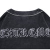 Corduroy V-Neck Punk Letter Embroidery Japanese Coat Jacket Men Casual Harajuku Vintage All-match Lovers Streetwear Men - Vimost Shop