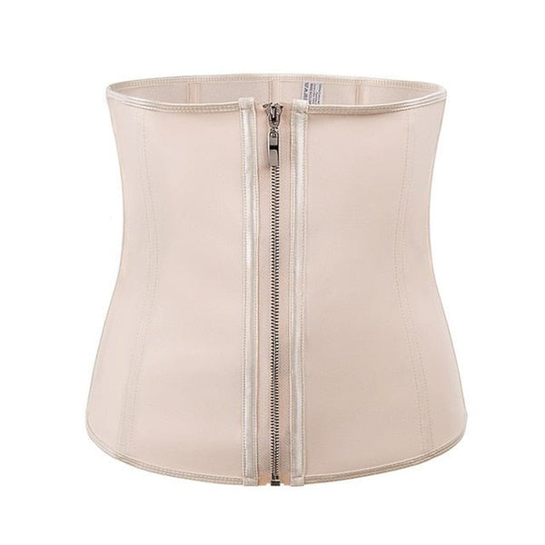 Corset Body Shaper Latex Waist Trainer Zipper Underbust Slim Tummy Waist Cincher Slimming Briefs Shaper Belt Shapewear Women - Vimost Shop