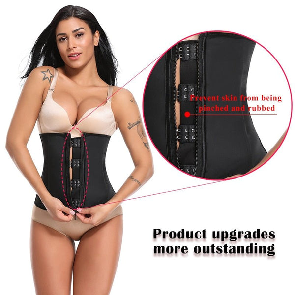 Corset Body Shaper Latex Waist Trainer Zipper Underbust Slim Tummy Waist Cincher Slimming Briefs Shaper Belt Shapewear Women - Vimost Shop