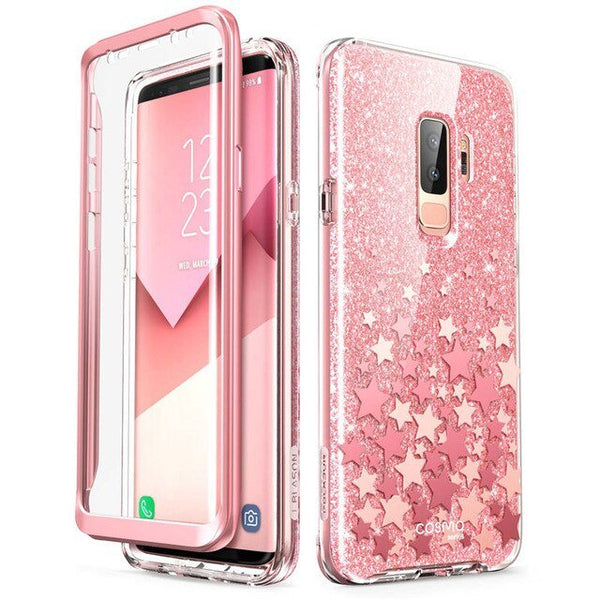 Cover For Samsung Galaxy S9 Case Cosmo Full-Body Glitter Marble Bumper Protective Cover with Built-in Screen Protector - Vimost Shop
