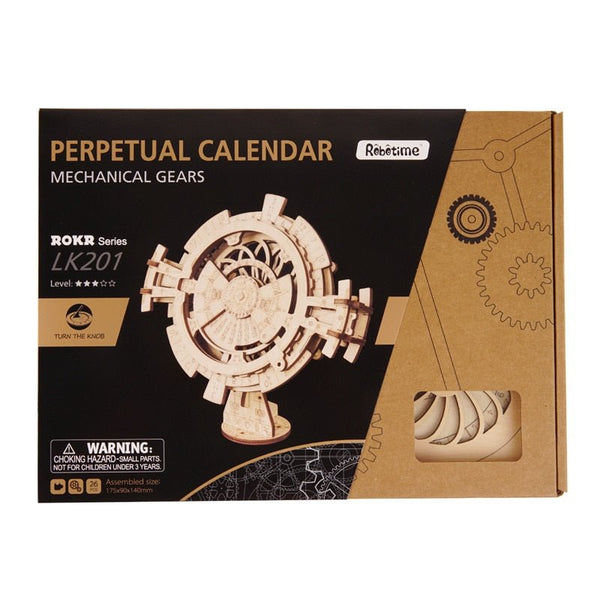 Creative DIY Perpetual Calendar Wooden Model Building Kits Assembly Toy Gift for Children Adult Dropshipping - Vimost Shop