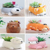 Creative Flower Pot Cartoon Dog Planter Puppy Resin Planters Pots For Flowers Flower Desktop Macetas Home Garden - Vimost Shop