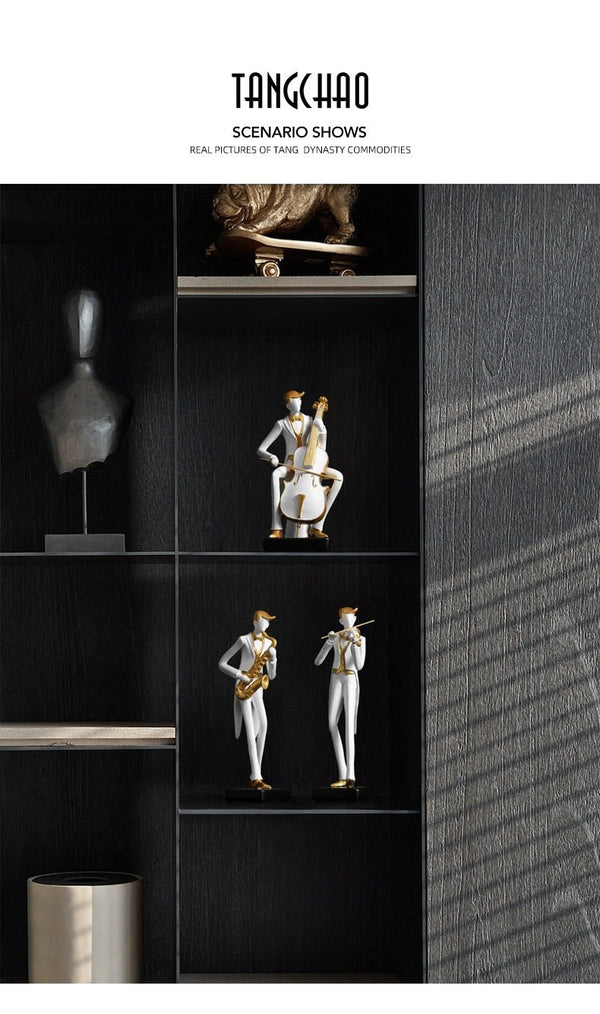 Creative Human Statue Resin Art Golf Sculpture Office Decor Accessories Modern Craft Home Decoration Cabinet Tabletop Figurines - Vimost Shop