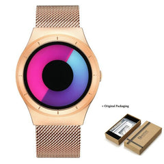 Creative Quartz Watches Women Top Brand Casual Stainless steel Mesh Band Unisex Watch Men Clock female Ladies gift - Vimost Shop