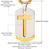 Cross Necklaces Pendants Christian Jewelry Bible Lords Prayer Dog Tags Gold Color Stainless Steel Christmas Gift For Men - Vimost Shop