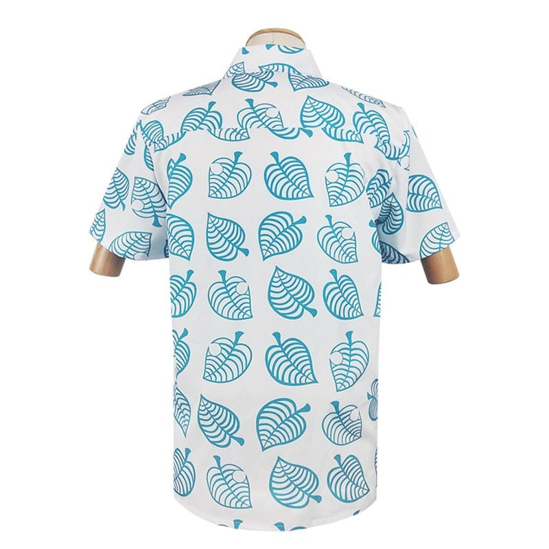 Crossing Shirt Tom Nook Cosplay Costume Men T shirt Tees Leaf Print Animal T-shirt Short Sleeve Tops Kids Adult Women - Vimost Shop