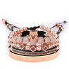 Crown King Bracelet Luxury Charm Bangle CZ Beads Zircon Fashion Bracelet Knitted Bracelet For Men Women Jewelry Gifts - Vimost Shop