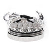 Crown King Bracelet Luxury Charm Bangle CZ Beads Zircon Fashion Bracelet Knitted Bracelet For Men Women Jewelry Gifts - Vimost Shop