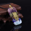 Crystal Resin Orgonite Pendant Hamsa Hand Necklace Fatima Smart Jewelry Resin Crafts Pendant - Vimost Shop