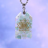 Crystal Stones Chakra Jewelry Resin Pendant Orgone Necklace Epoxy Resin Orgone Energy Pendant - Vimost Shop